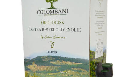 Olivenolie - Olivenolie, 3 Liter, Bag-in-box, økologisk, Koldpresset Ekstra Jomfru
